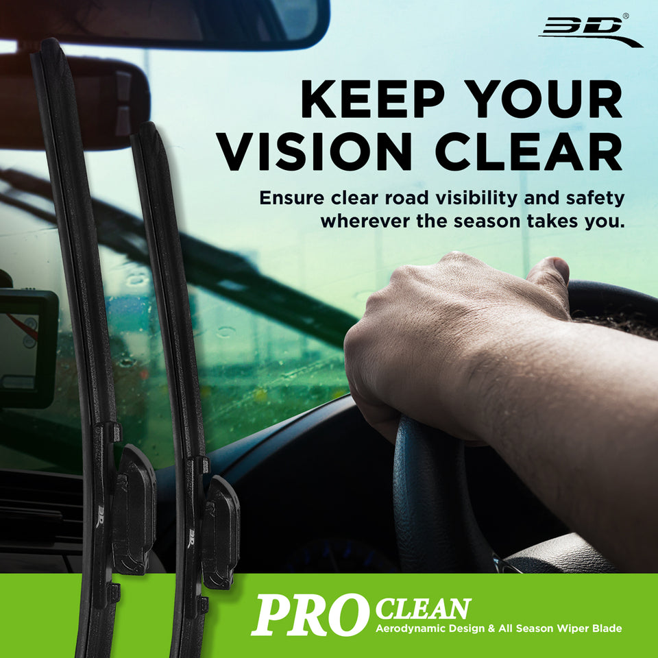 3D™ PRO Clean Wiper Blade ใบปัดน้ำฝน