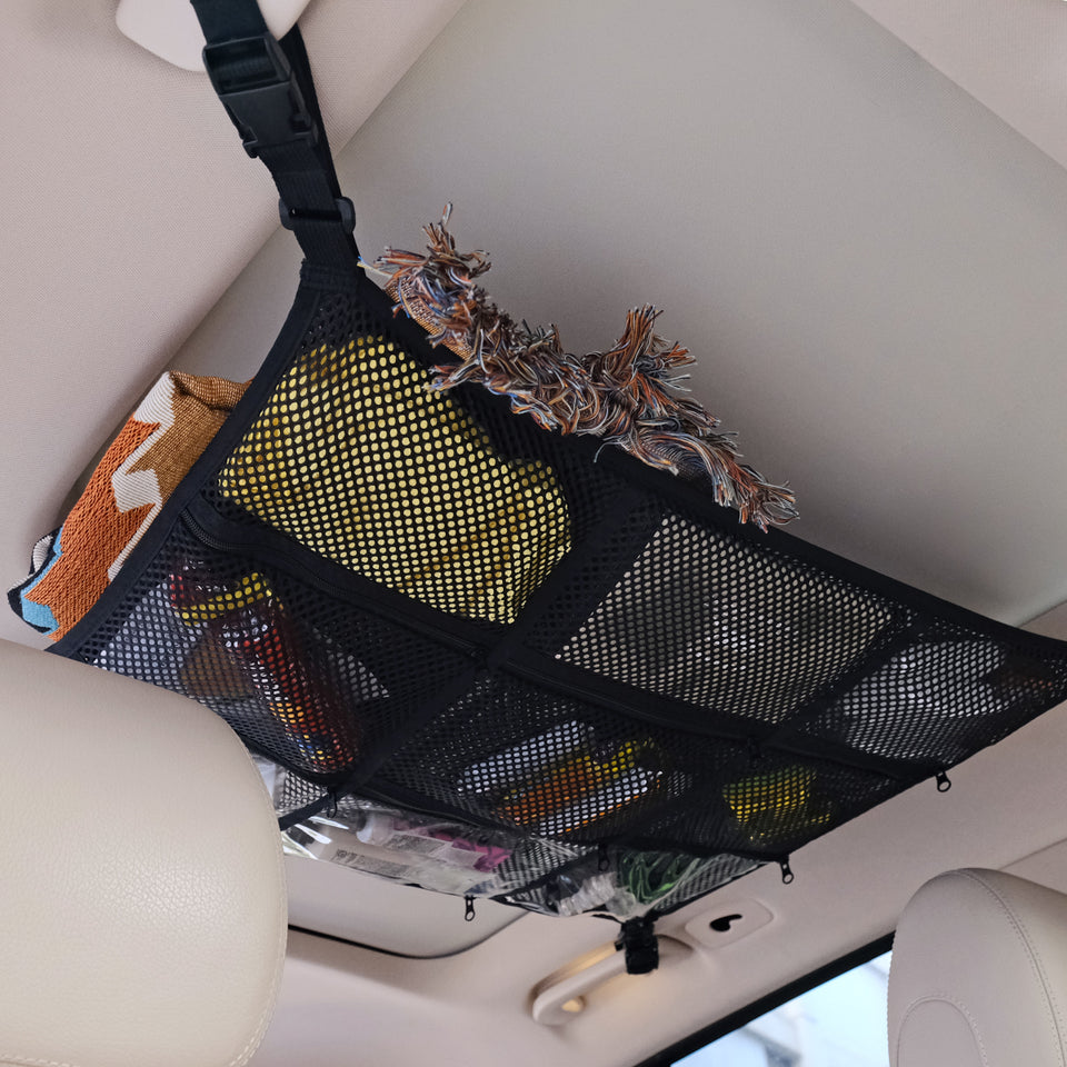 3D™ CAR CEILING GRID CARGO NET ตาข่ายเก็บของบนหลังคาแบบ 9 ช่อง